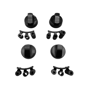 BOUTONS DE R&Eacute;GLAGE DE LA PO&Ecirc;LE 16 PCS ( 42 MM+6S+8S+6/8H) NOIR