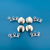 BOUTONS DE R&Eacute;GLAGE DE LA PO&Ecirc;LE 16 PCS 10029978 ( 42 MM+6S+8S+6/8H) ARGENT