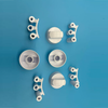 BOUTONS DE R&Eacute;GLAGE DU PLATEAU DE PO&Ecirc;LE 16 PCS ( 42 MM+6S+8S+6/8H+6/6H) BLANC