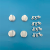 BOUTONS DE R&Eacute;GLAGE DU PLATEAU DE PO&Ecirc;LE 16 PCS ( 42 MM+6S+8S+6/8H+6/6H) BLANC