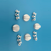 BOUTONS DE R&Eacute;GLAGE DU PLATEAU DE PO&Ecirc;LE 16 PCS ( 42 MM+6S+8S+6/8H+6/6H) BLANC