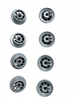 ROUES DU PANIER INF&Eacute;RIEUR DU LAVE-VAISSELLE (8 PCS) 165314 00165314